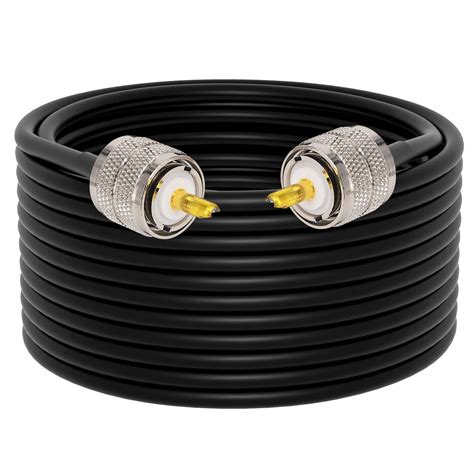 Cb Coax Cable Rg58 Coaxial Cable 49 2ft Uhf Pl259 Male To Male Cable 50