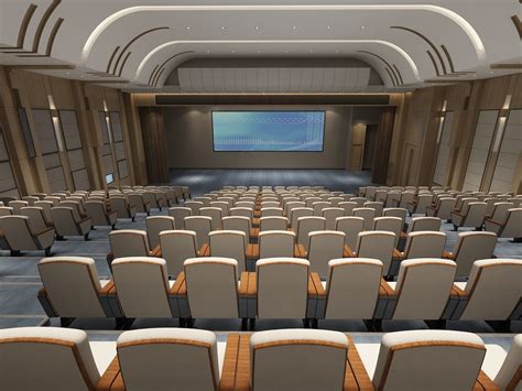 lecture hall movies  model cgtrader
