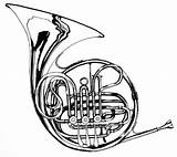 Horn Draw Horns Getdrawings Trumpet Lưu ã Từ sketch template
