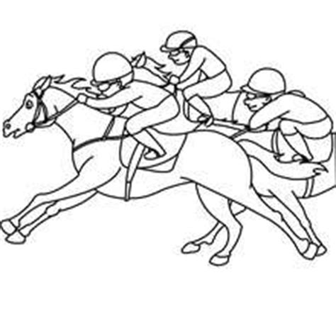 jockey   galloping horse coloring pages hellokidscom