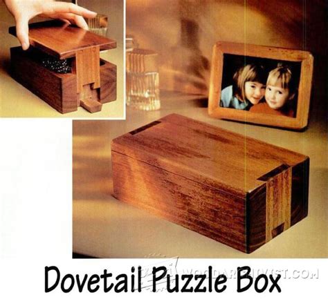 puzzle box plans woodarchivist