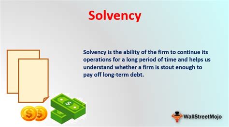 solvency meaning examples   calculate solvency