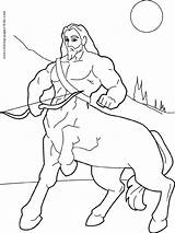 Centaur Coloring Pages Fantasy Satyr Kids Color Medieval Centaurs Printable Disney Centaure Coloriage Drawing Drawings Sheets Cartoon Bow Print Book sketch template