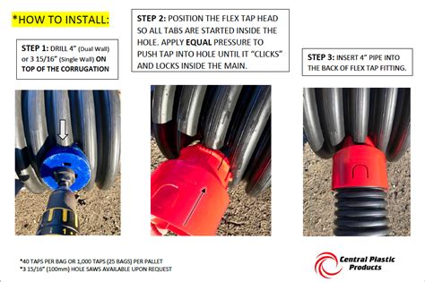 flex tap tee making connections easier drainage contractor