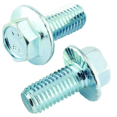 crown bolt     mm zinc hex head metric serrated flange bolt