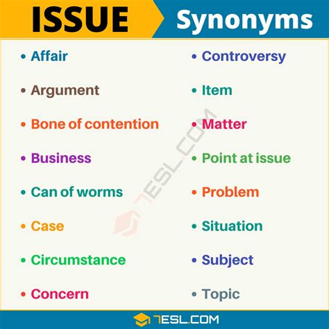 word  issue  synonyms  issue   examples esl english