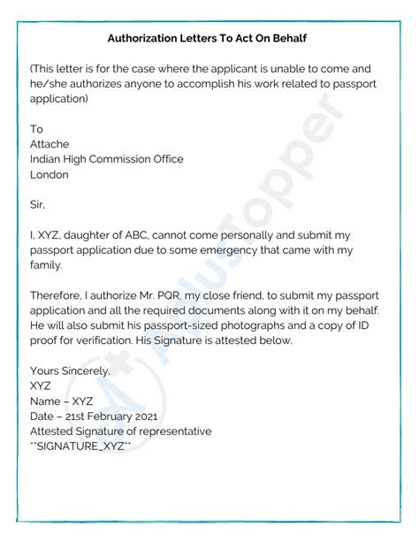exemplary tips  sample authorization letter  represent
