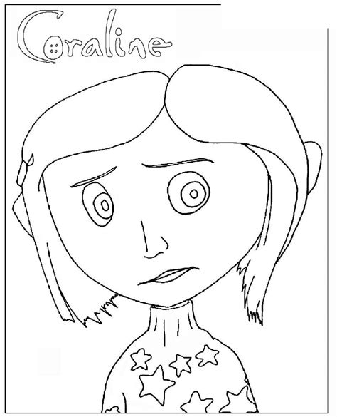 girl coraline coloring pages  printable coloring pages