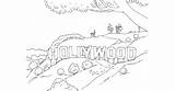 Hollywood Sign Coloring Pages Popsugar Adults sketch template