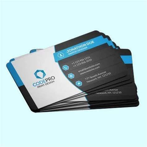 pvc printed business card services rs piece yash art creation id