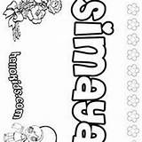 Coloring Sierra Pages Hellokids Name sketch template