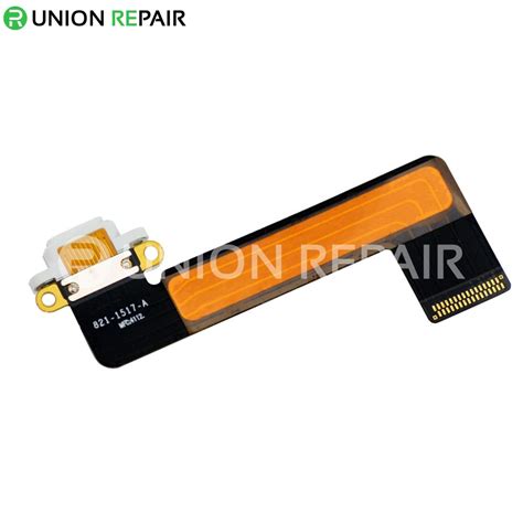replacement  ipad mini usb charging connector flex cable white