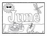 Coloring June Pages Months Year Month Sheets Kids Printable Colouring Laugh Sing Printables Hello Calendar Print Flowers Birthstone January Learn sketch template