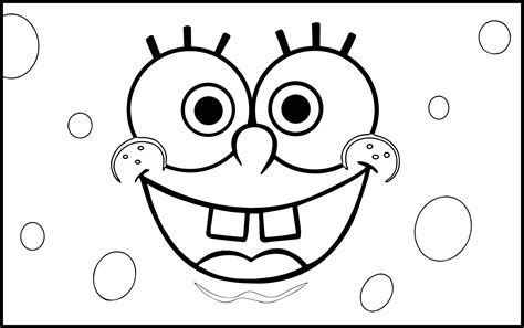 printable spongebob face