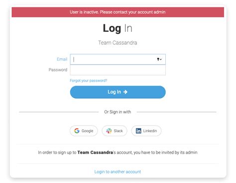 log    account support