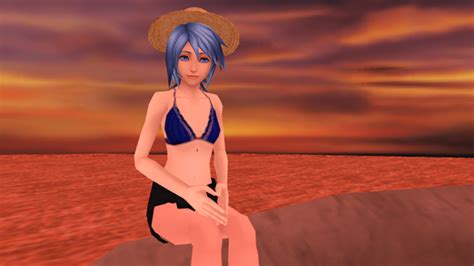 Aqua Is Relaxing In Destiny Islands Sunset Kingdom Hearts Aqua