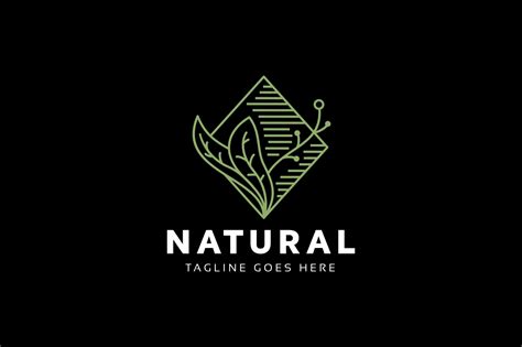natural logo  logos design bundles