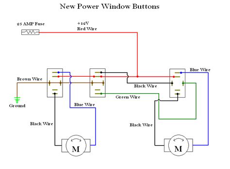 universal power window switch wiring diagram wiring diagram