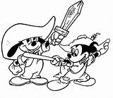 Kleurplaten Mosqueteros Drie Musketiers Musketiere Mousquetaires Caballeros Musketeers Disneykleurplaten Disneymalvorlagen Disneydibujos Animaatjes sketch template