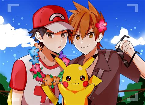 Red And Blue Chillin In Alola Pokémon Green Pokemon
