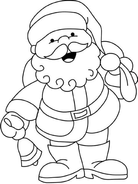 santa coloring pages  preschoolers  getcoloringscom