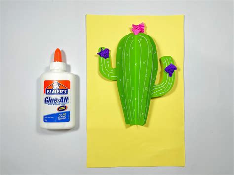 easy paper craft cactus  printable template   playroom