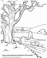 Coloring Pages Arbor Farm Trees Printable Kids Adult Honkingdonkey Ffa Holiday Scene Colouring Farming Barn Scenes Detailed sketch template