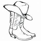 Cowboy Coloring Hat Pages Printable Boots Western Cowgirl Cowboys Cattle Drawing Squinkies Dallas Osu Boot Logo Sheets Silhouette Colouring Clipart sketch template