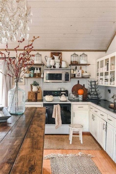 classy boho farmhouse kitchen design ideas homemydesign