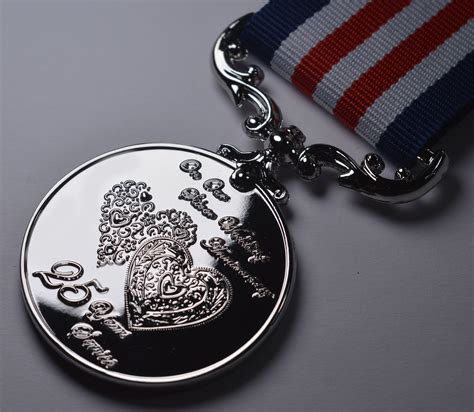 silver wedding anniversary medal  longdistinguished etsy uk
