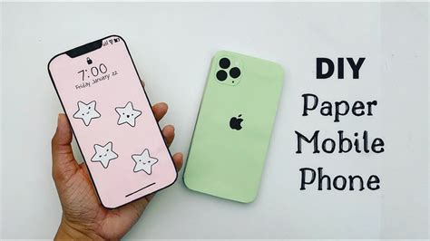 paper iphone paper craft paper mobile phone  minute video shorts youtube