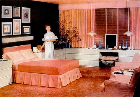 Early ’50s Bedrooms 1950 55 Mid Century Living