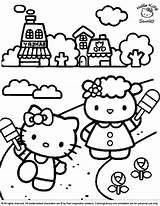 Kitty Coloring Hello Pages Allow Break Fantasy Children Take Visit Real sketch template