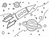 Space Coloring Pages Printable Wonder Planets Rocket sketch template