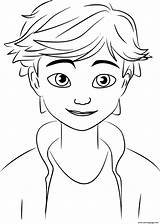 Adrien Agreste Coloring Pages Miraculous Printable sketch template