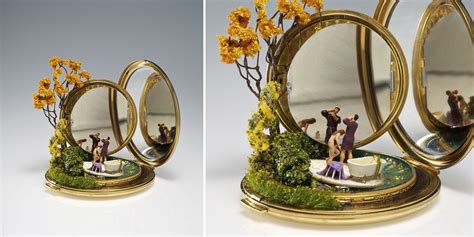 miniature landscapes sculpted  household objects  kendal murray