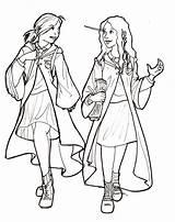 Ginny Weasley Ausmalbilder Lovegood Belphegor Loudlyeccentric Granger Hermine Kostenlos sketch template