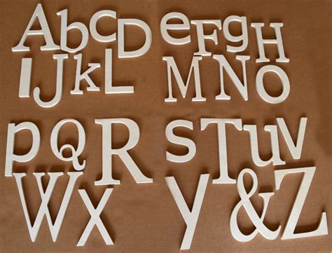 Alphabet Letters Set Unfinished Letters Wood Letters Etsy