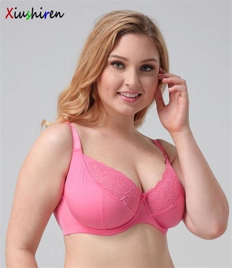 Xiushiren Women S Seamless Cotton Bra Sexy Thin Cup Pink Bras For Big