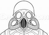 Gas Drawing Masks Nwo Step Lesson Mask sketch template