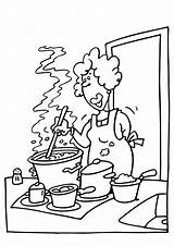 Cooking Coloring Pages Getcolorings sketch template
