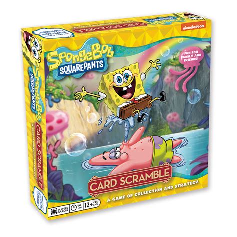 spongebob squarepants card scramble board game william valentine