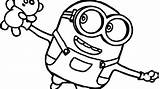 Coloring Minion Pages Baby Getcolorings sketch template