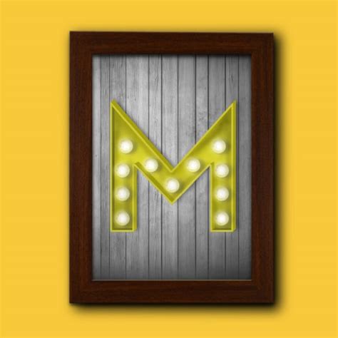 marquee letter print find   gift