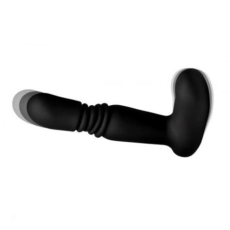 under control thrusting and heating anal plug with remote control black sex toys and adult