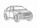 Car Drawing Luxury Bmw Coloring Pages Sketch X6 Pencil Getdrawings M3 sketch template