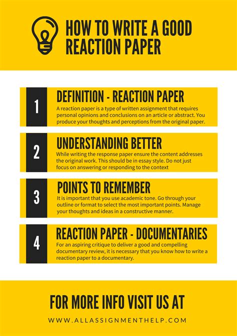 reaction paper guidelines   write  reaction paper  purposes