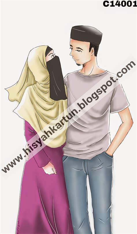 16 Gambar Kartun Ukhti Dan Akhi Romantis Gambar Kartun Ku