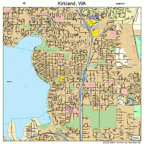 kirkland washington street map