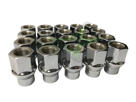 pc extended thread lug nuts open    style chrome walmart